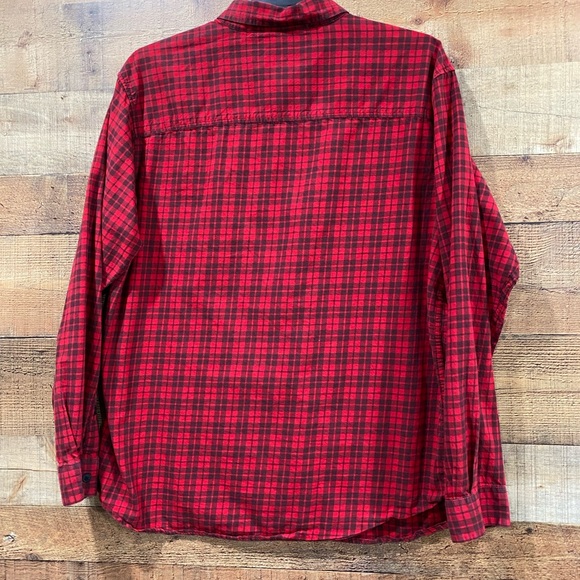 Columbia Red & Black Plaid Long Sleeve Shirt Size XL - Picture 2 of 4